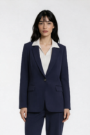 Elise Tailored Blazer in Midnight Navy