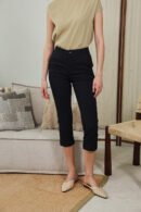 Clea Tapered Pants in Black