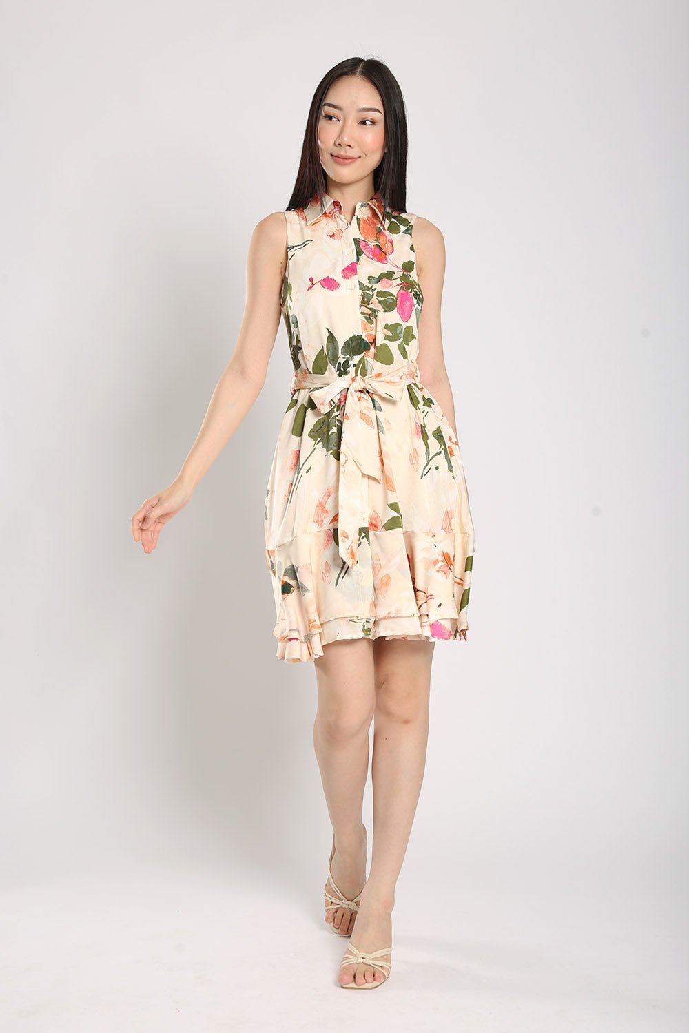 Nara Midi Dress in Floral Prints - 圖片 4