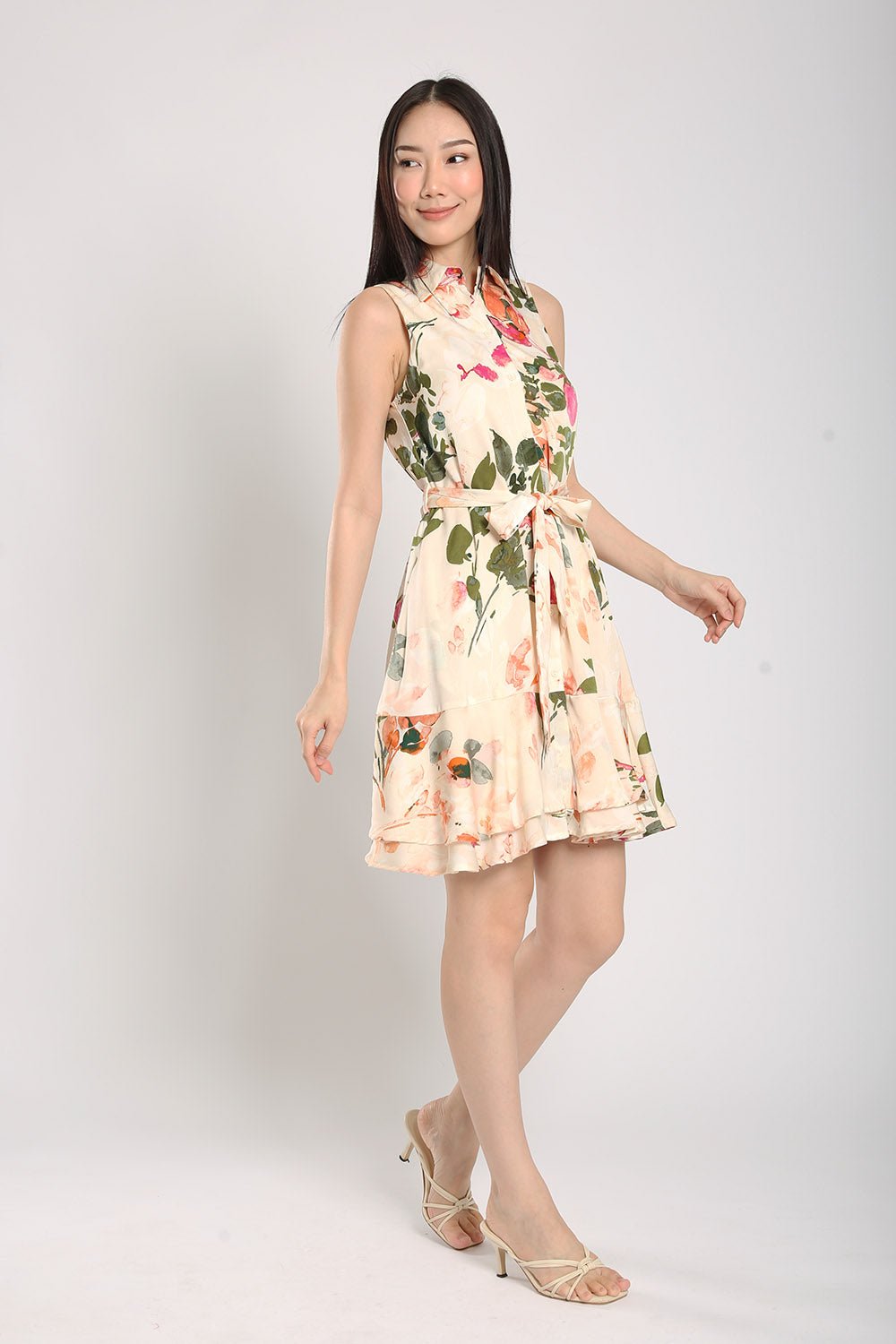 Nara Midi Dress in Floral Prints - 圖片 7