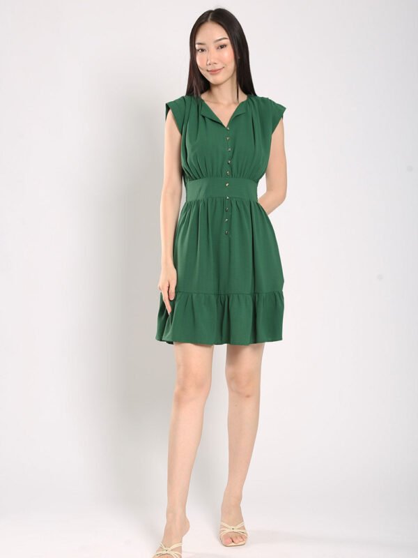 Alicia Dress in Forest Green