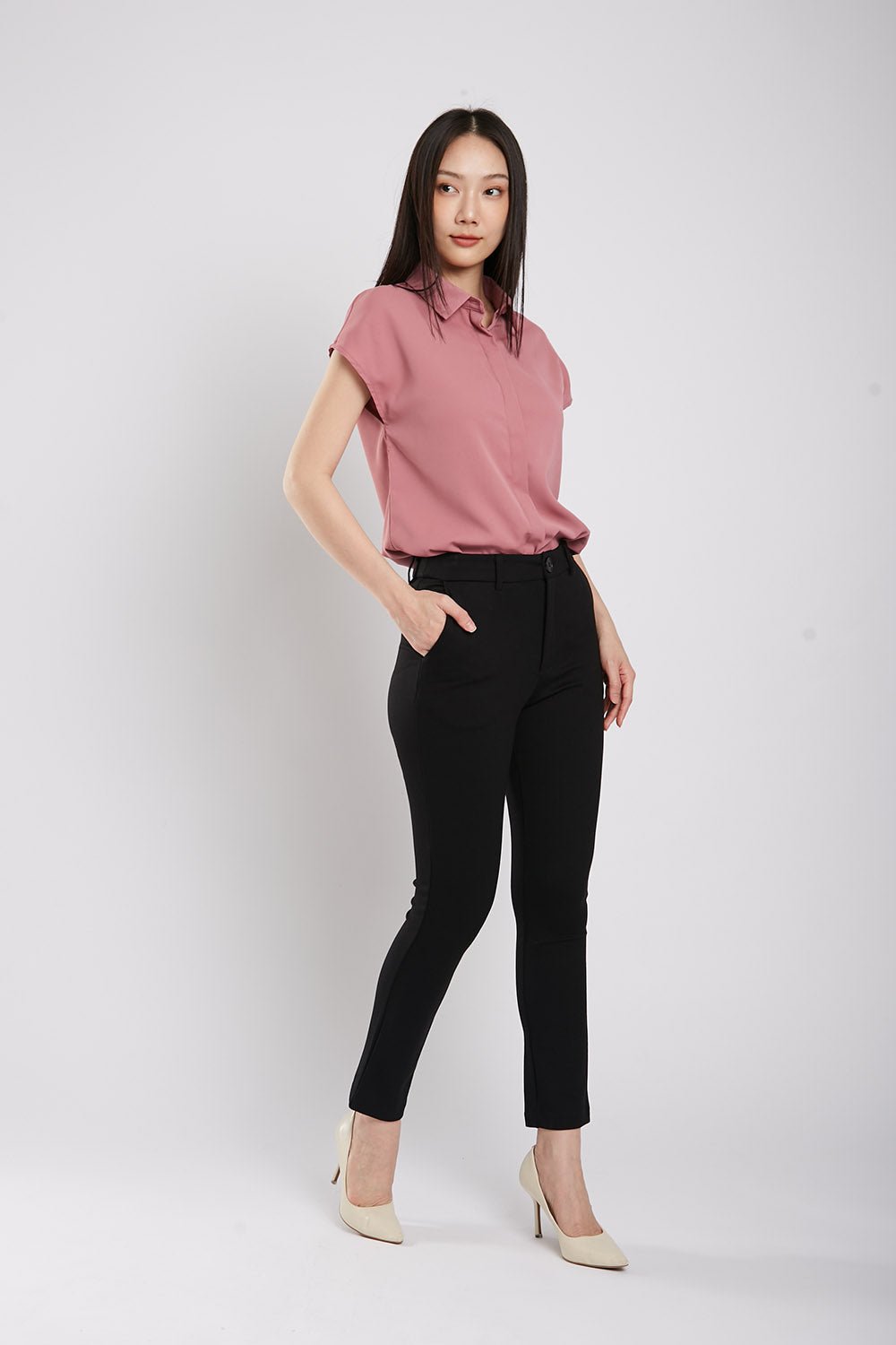 Rasha Ultra-stretch Pants in Black – Bild 3