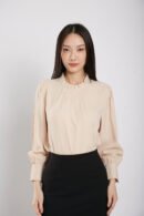 Guilian Long Sleeves Blouse in Apricot