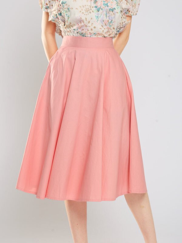Dariela Cotton Maxi Skirt in Baby Pink