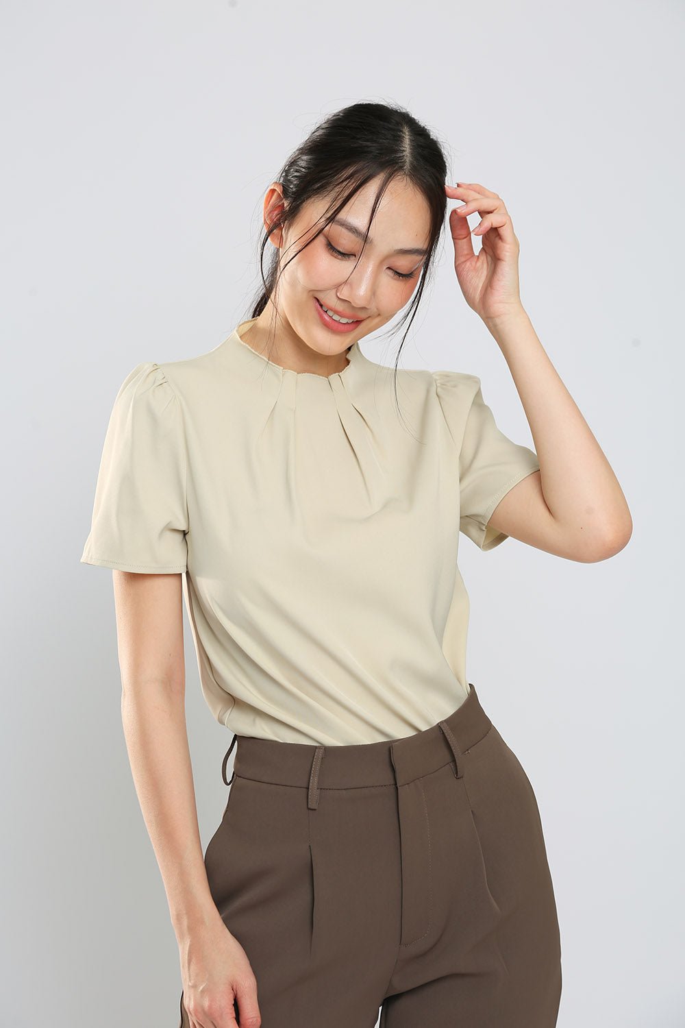 Odell Blouse in Apricot - 画像 2