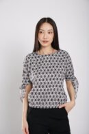 Vita Blouse in Black Texture