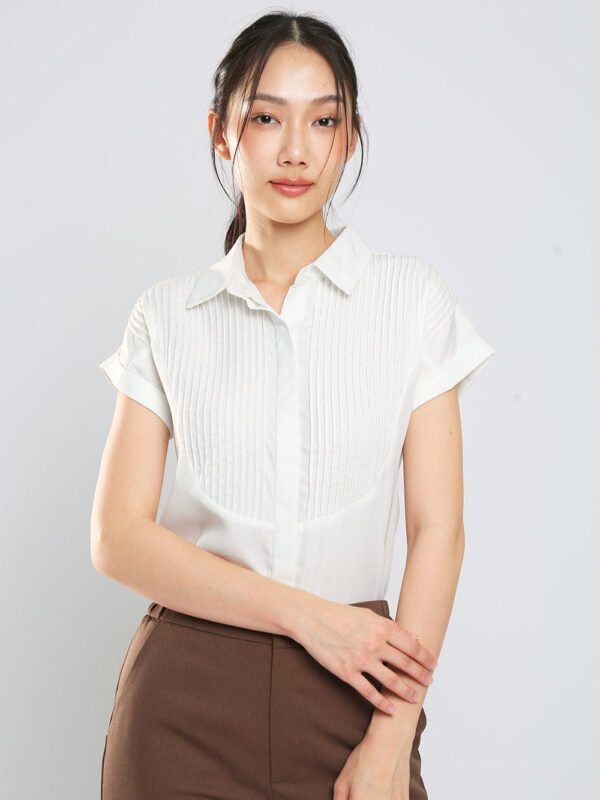Yumi Button Down Shirt in White