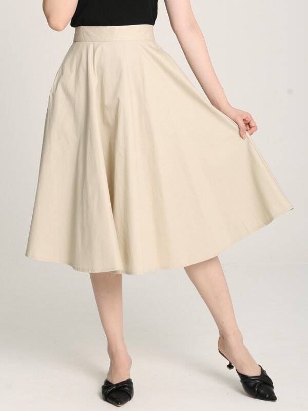 Dariela Cotton Maxi Skirt in Apricot