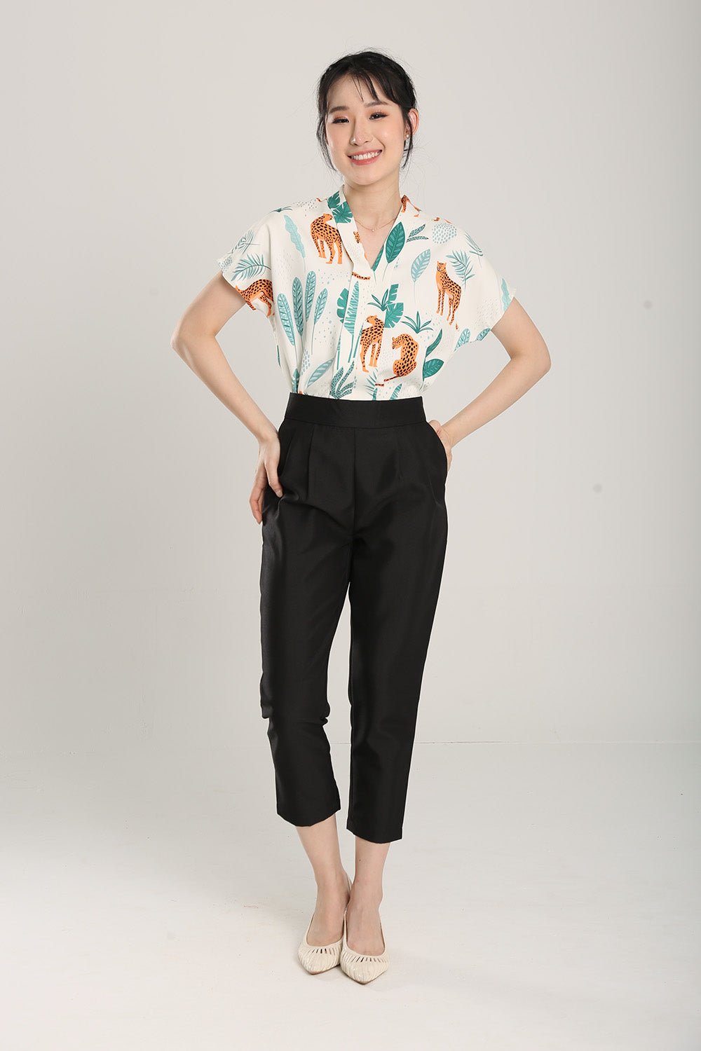 Francesca Tailored Pants in Black - 圖片 4