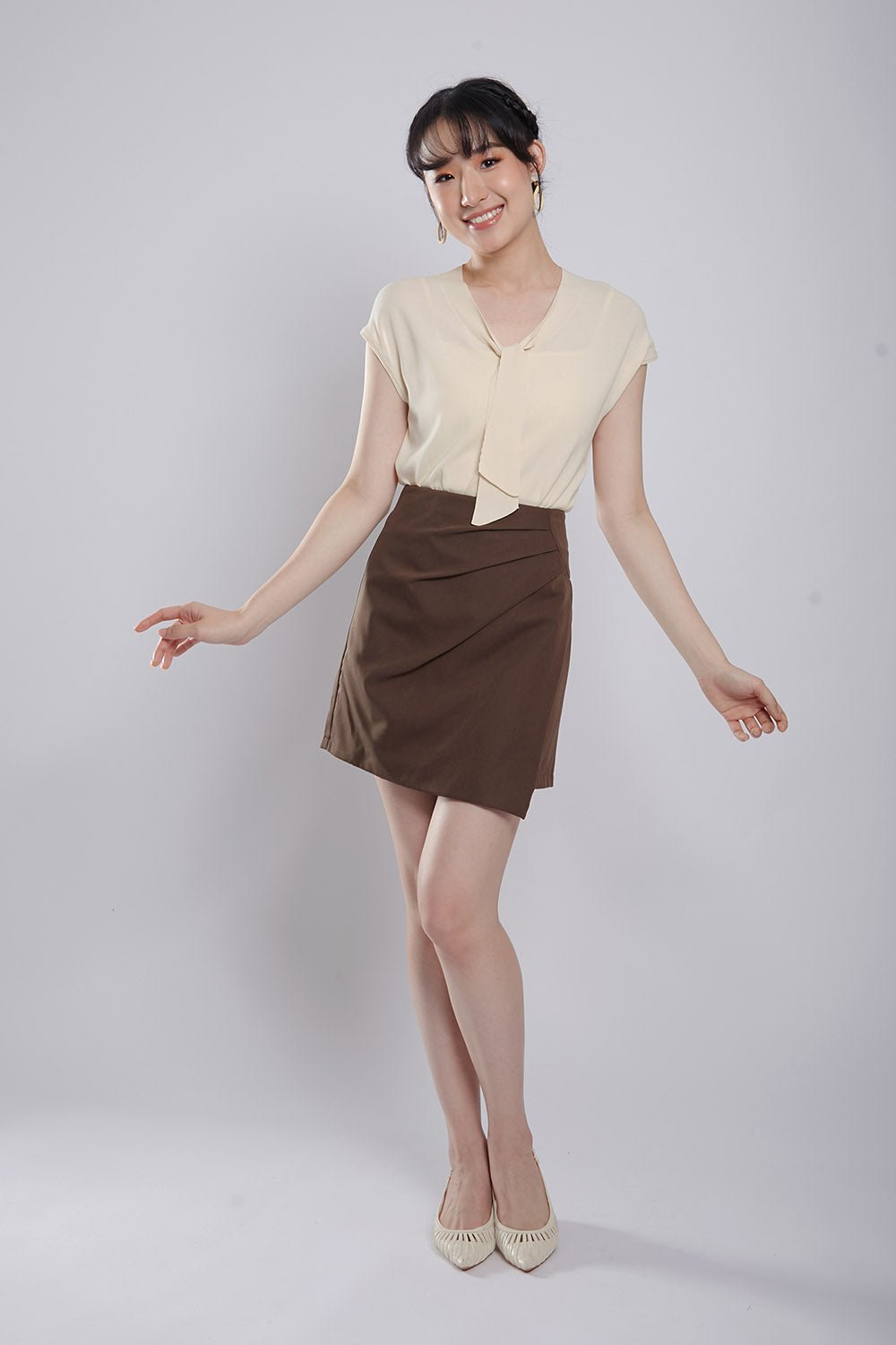Clarita Skirt in Coffee - Image 4