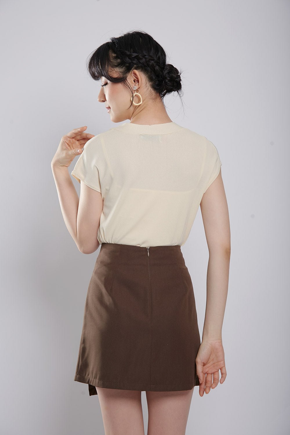 Clarita Skirt in Coffee - Image 10