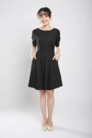 Kaleni Midi Dress in Black