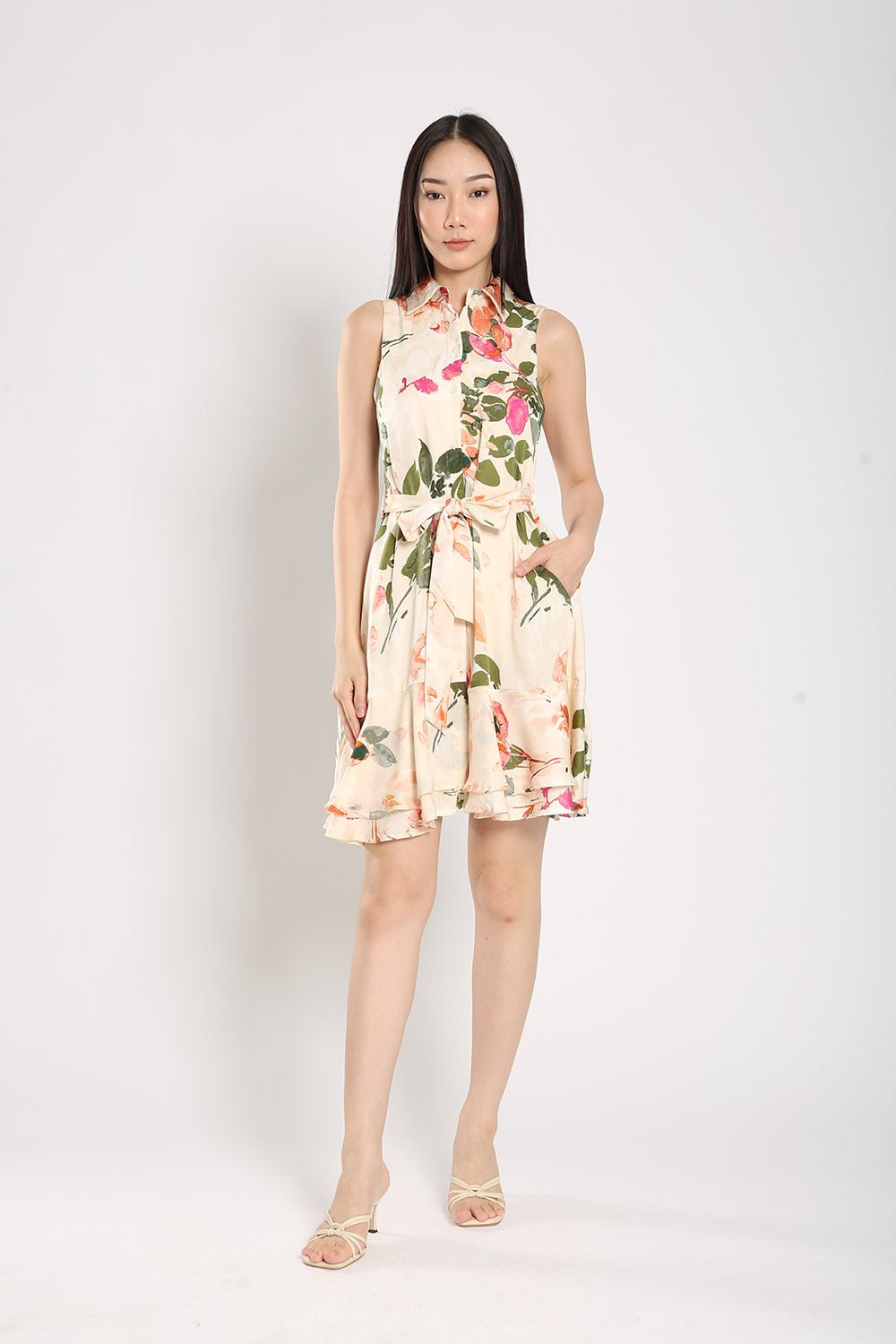 Nara Midi Dress in Floral Prints