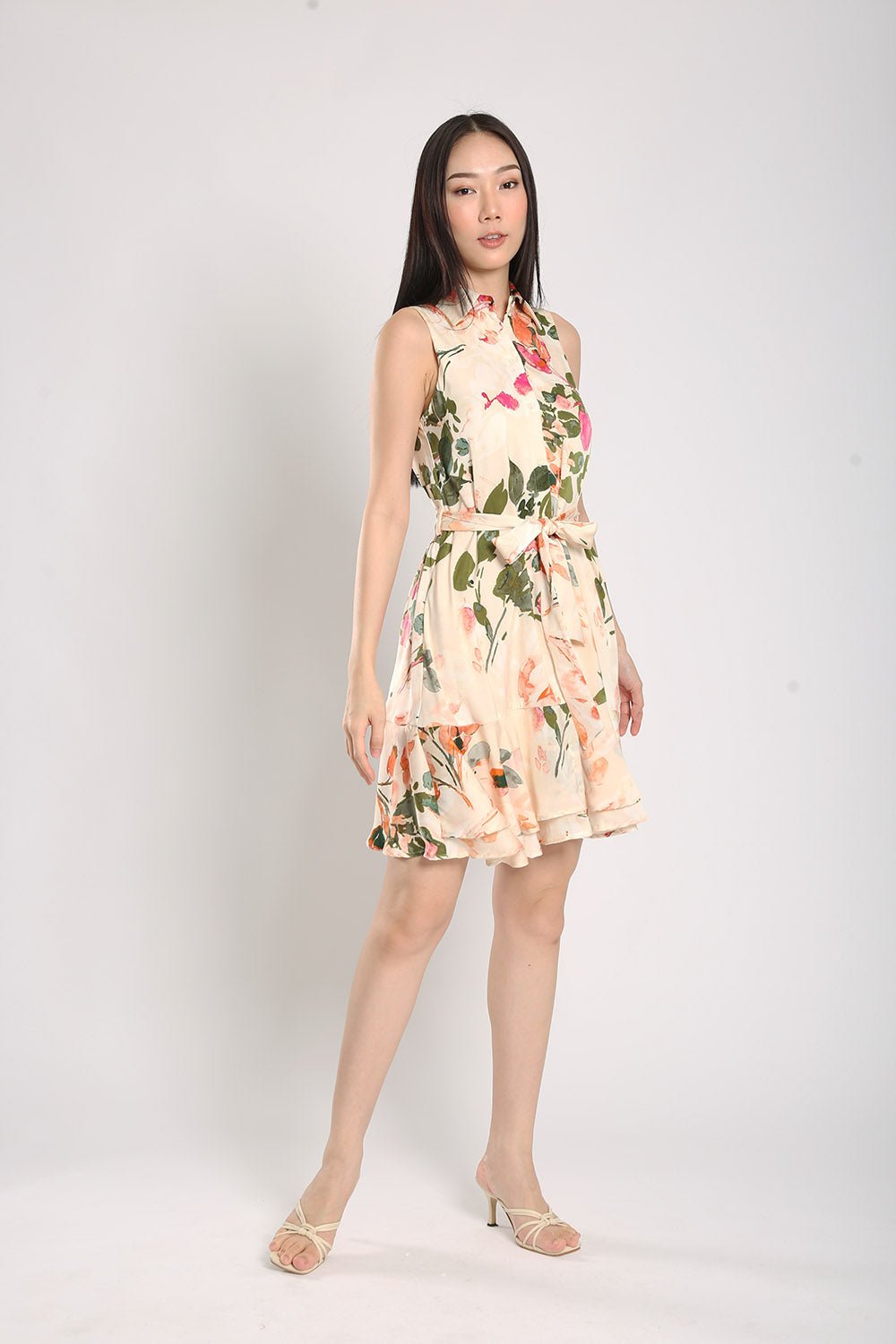 Nara Midi Dress in Floral Prints - 圖片 5
