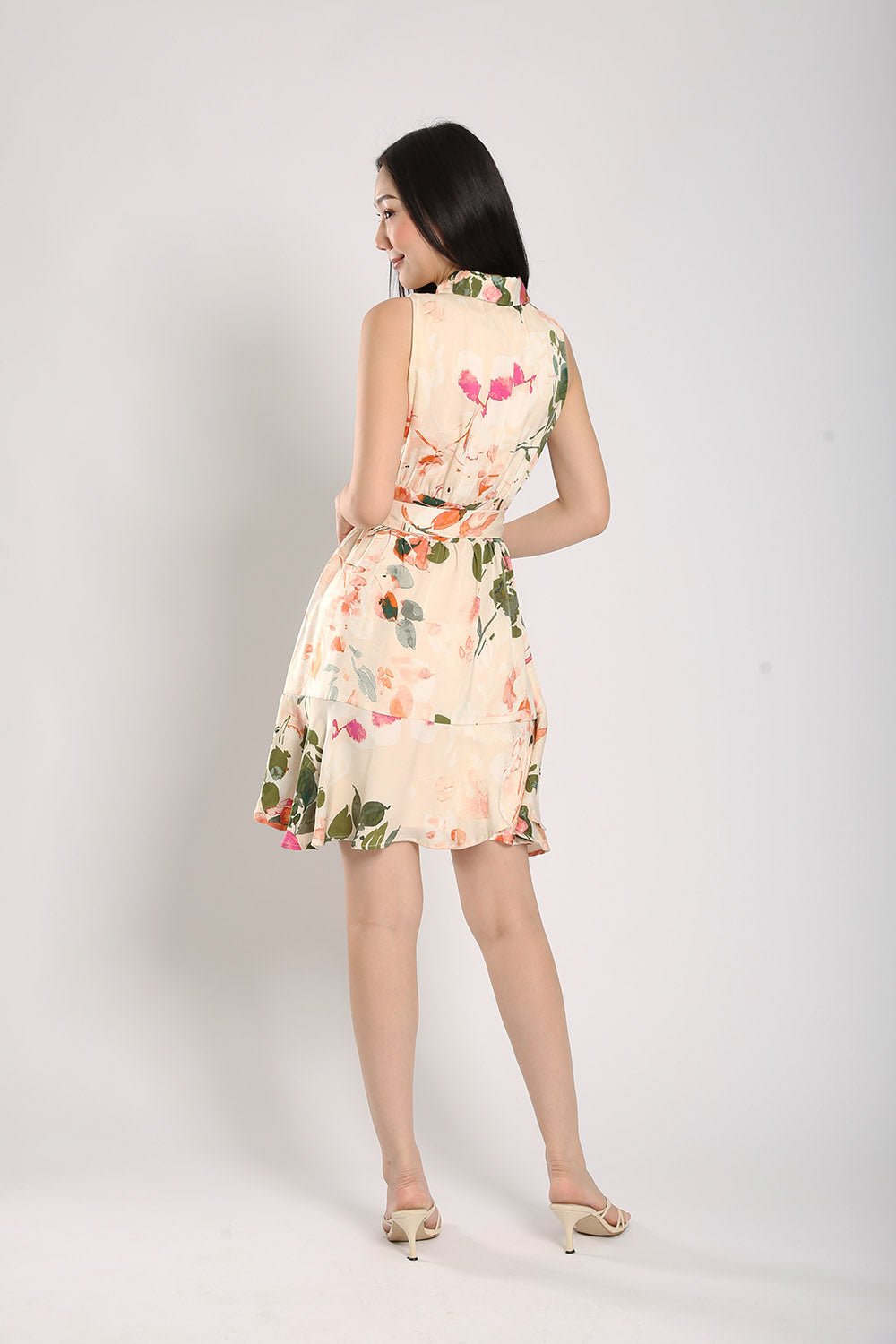 Nara Midi Dress in Floral Prints - 圖片 8